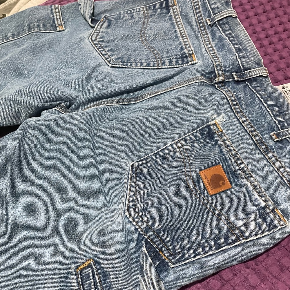Carhartt Men's Relaxed Jeans - Stonewash size 34x32